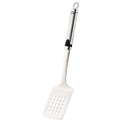 Image de Bergner Gizmo Écumoire Fendue de 36 cm Fabriquée en Acier Inoxydable et Nylon Manche avec Détail Couleur Convient pour Le Lave Vaisselle Résistante aux Chocs