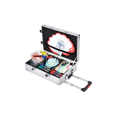 Image de Legamaster Valise mobile professionnelle 3200 pièces à roulettes de qualité supérieure avec accessoires pour séminaires, présentations et moderations En aluminium