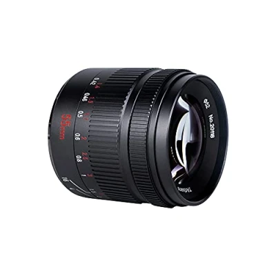 Image de 7artisans Objectif 55 mm F1.4 Mark II APS C Mise au point manuelle Grande ouverture sans miroir pour Fuji X A1 A10 A2 A3 T1 T10 T2 T20 E2 E2S M1 T100 Pro2