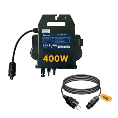 Image de APsystems EZ1 Micro onduleur, Plug &amp; Play, idéal pour Centrale électrique de Balcon (EZ1 SPE 400W mit Anschlusskabel)