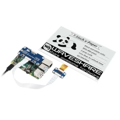 Image de Waveshare 7.5 inch E Paper Display Hat Module V2 Kit 800x480 Resolution 3.3v/5v Ink Electronic Screen with Embedded Controller SPI Interface Compatible Raspberry Pi/Jetson Nano/Arduino/STM32