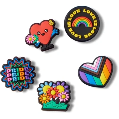 Image de Crocs LOVE IS Unisex 5 PACK Idée cadeau multicoloured, Taille: One Size, Multi coloured