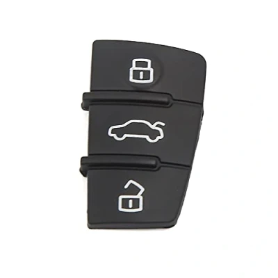 Image de sourcingmap Bouton de remplacement pour Coque clé 3 Tampon Caoutchouc couvrir Audi A3 A4 A6 Q5 Q7