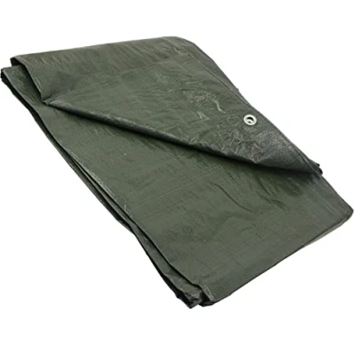 Image de GARDENIX Bâche de Protection Polyvalente en Tissu Vert 90 g/m² (12 m x 18 m)