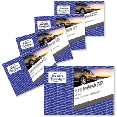 Image de Avery 222 5 Zweckform Lot de registres des conducteurs Format A6 40 feuillets [Texte en allemand]