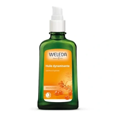 Image de WELEDA Huile dynamisante à l&#039;Argousier Tonifie et hydrate Pour les peaux fragilisées par des conditions extérieures défavorables NATRUE* Bio** Vegan*** 100 ml