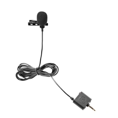 Image de Austrian Audio MiCreator Y Lav Microphone, Microphone Lavalier avec Prise Casque, Discret (complément Parfait pour Le Studio, idéal Les interviews)