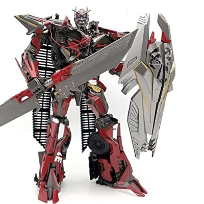 Image de Transformers Jouets,Transformer Sentinel Prime, One of The Leaders Resistance, A Deformation Rescue Fire Truck,Action Figure Robot KO Version