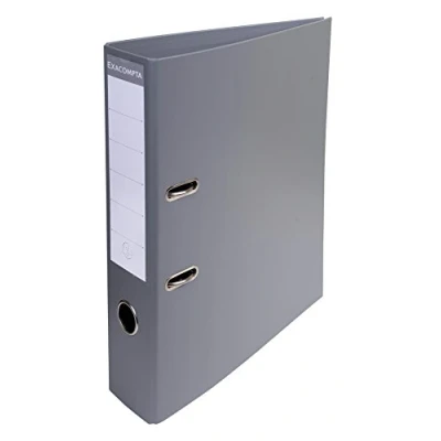 Image de Exacompta Réf. 53754E 1 classeur à levier A4 Prem&#039;Touch Dos de 70 mm Mécanique 75 Dimensions extérieures : 32 x 29 7 cm Format classer Coloris Gris foncé