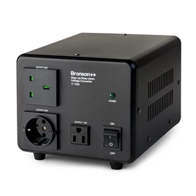 Image de Bronson++ TI 1500 Transformateur 110 Volts Convertisseur USA Toroïdal Watts Entrée/Sortie 220V/110V Réversible Bronson 1500W
