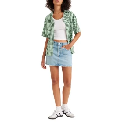 Image de Levi&#039;s ICON Skirt Jupe en jean, Femme, Taille: 23, Front and center