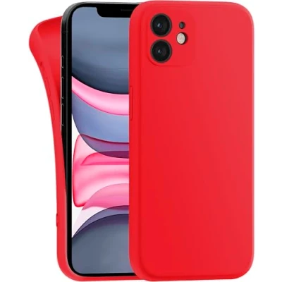 Image de MyGadget Coque Compatible avec Apple iPhone 11 Case TPU Souple &amp; Soft Cover Protection Extra Fine Légère Étui Coloré Anti Choc et Rayures Rouge