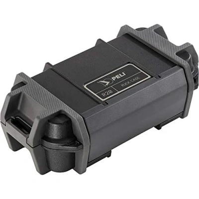 Image de Peli R60 Ruck Coffret à Usage Individuel, Solution de Rangement pour Les Petits Appareils et Outils électroniques Lors d&#039;aventures en Plein air, IP68 étanche l&#039;eau, Capacité 2,32 L, Noir