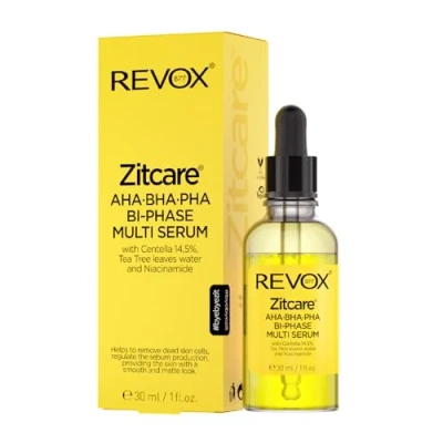 Image de REVOX B77 ZITCARE AHA BHA PHA Sérum multiphase biphasé avec CENTELLE 14,5 %, arbre à thé et niacinamide 30 ml