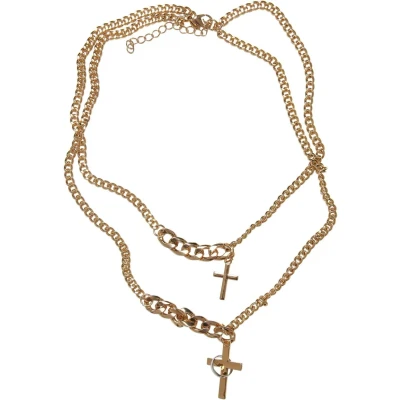 Image de Urban Classics Cross Collier goldcoloured, Taille: One Size, Gold coloured