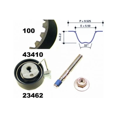 Image de MAPCO 23410 Kit de distribution 100 PEUGEOT: 206 3/5 portes, 106 II 306 CITROËN: C3 II, I portes