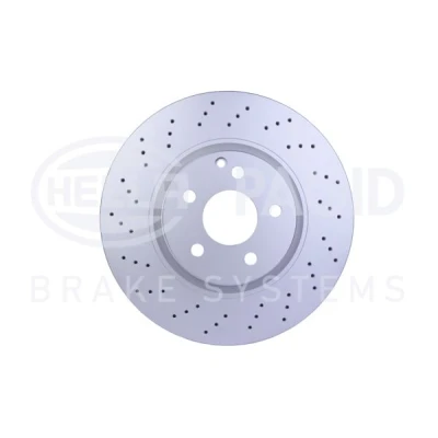 Image de HELLA PRO 8DD 355 115 011 Disque de frein 335 32 05/06 112 ventilé l&#039;intérieur, troué revêtu sans boulon fix roue, moyeu roue