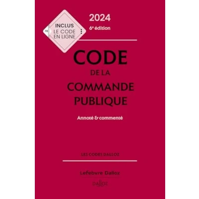 Image de Code de la commande publique 2024, annoté et commenté. 6e éd.
