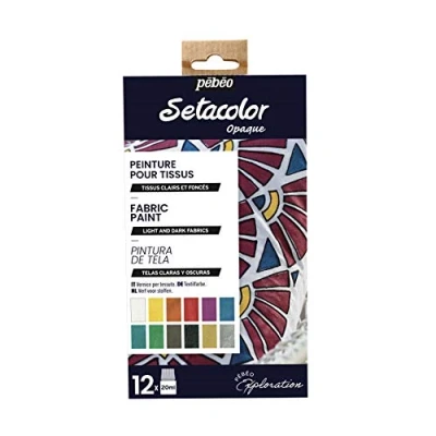Image de Pébéo Set Initiation Fantasy Moon Peinture Martelé Multi Support, pack de 12 Couleurs Effet Moiré, 20 ML