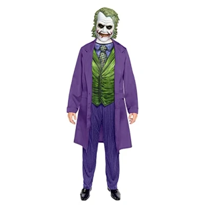 Image de amscan 9907616 Costume du Joker Taille 1 pièce, 9907616, Violet, Vert, Standard/Medium