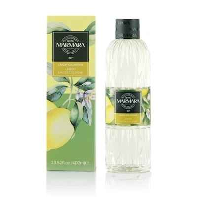 Image de MARMARA Kolonya Citron 400 ml avec boîte Eau parfumée turque Aftershave de Rasage Cologne Lemon 80 alcool