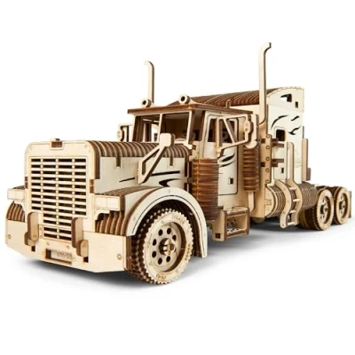 Image de UGEARS VM 03 Mécanique lourde à assembler soi même Kit de puzzle en bois 3D pour modèle camion