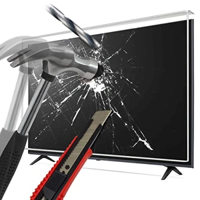 Image de LEYF Protection d&#039;écran TV 127 (50 pouces) Suspendu et fixé anti dommages pour LCD, LED, 4K OLED QLED HDTV