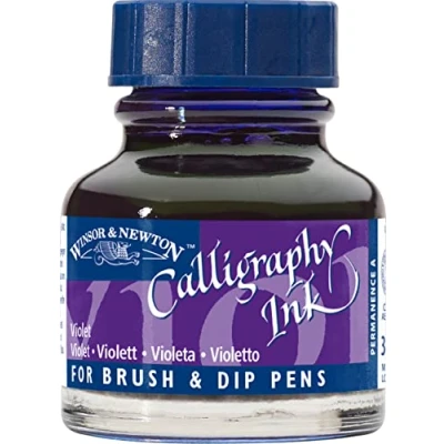 Image de Winsor &amp; Newton Encre de Calligraphie Flacon 30ml 688 Violet Série 1