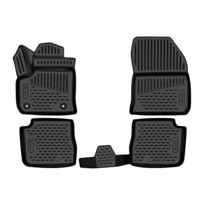Image de ELEMENT Lot de Tapis Sol en Caoutchouc pour Citroën C4 (III) 2020 Aujourd&#039;hui 100% sur Mesure, Universel Robuste Voiture,