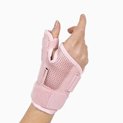 Image de BraceUP Attelle Pouce, Orthèse Pouce Pour Main Droite &amp; Gauche l&#039;Arthrite, Tendinite, Canal Carpien et Entorse Femme Homme (Rose)
