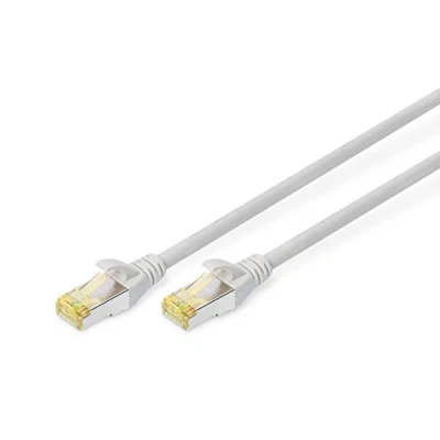 Image de DIGITUS Câble LAN Cat 6A 3m RJ45 réseau S/FTP Blindé Compatible 6 &amp; 7 Gris