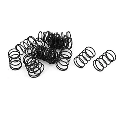 Image de sourcing map Ressort de Compression 1.2mm Fil Diamètre, 18mm OD, 30mm Libre Longueur Acier Extension Noir 20Pcs