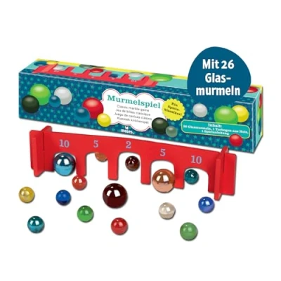Image de Moses 38064 Jeu de Billes Classique avec 26 en Verre et Une Arche Bois Multicolore