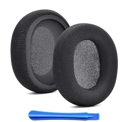 Image de jghcsz Mousse Coussinets d&#039;oreille de Remplacement pour SteelSeries arctis 1, 3, 5, 7, 7P, 9X, Pro, Prime Casque Oreillettes Coussin