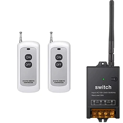 Image de dstfuy interrupteur A telecommande 220V,AC 220V/230V/240 V/40 relais,interrupteur à distance RF pour pompe eau haute puissance,moteur,équipement électrique d&#039;éclairage avec longue portée de 984FT
