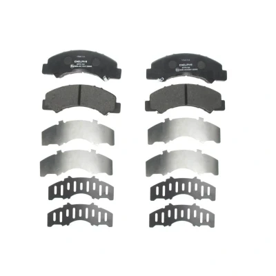 Image de DELPHI LP2770 Jeu de plaquettes frein avec indicateur d&#039;usure tôle anti bruit accessoires ISUZU: Elf Сamion à Plateau/Сhâssis