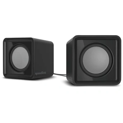 Image de Speedlink TWOXO Stereo Speakers Haut Parleurs USB, Noir