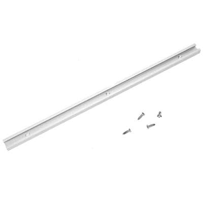 Image de T slot Track Barre à Onglets, Rail en Onglet Mitre Alliage d&#039;Aluminium non Poreux Jig Fixture pour Router Table Outil de Serrage(400mm)