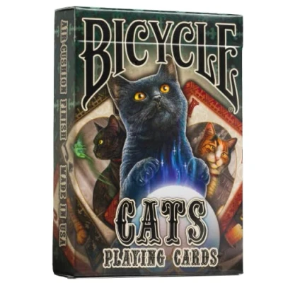 Image de Bicycle Cartes à jouer Motif chats par Lisa Parker Noir