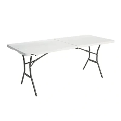Image de Lifetime Table Pliante Blanc Granite 182,9 x 76,2 73,6 cm