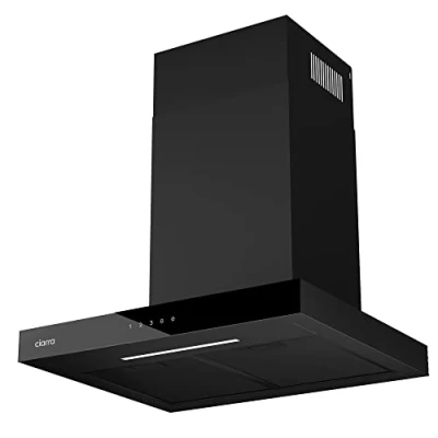 Image de Ciarra Hotte Décorative Class A+++ 60cm 650m3/h Tactile et WiFi Connectée 4 Vitesses&amp;Fonction Boost avec Filtre Charbon Affichage Numérique Recyclage ou Evacuation Noire CBCB6102