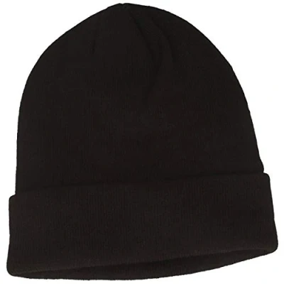 Image de Breiter Bonnet tricoté d&#039;hiver avec doublure douce Thinsulate, Noir , taille unique