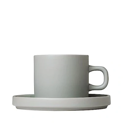Image de Blomus Cups and Saucers Pilare Mirage Grey 200 ml 2 Pieces