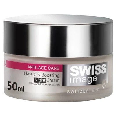Image de SWISS IMAGE ANTI AGE 36+ Crème de Nuit Élasticité Ingrédients Naturels et Efficaces Sans Parabens, Huile Minérale Phathalates 50ml