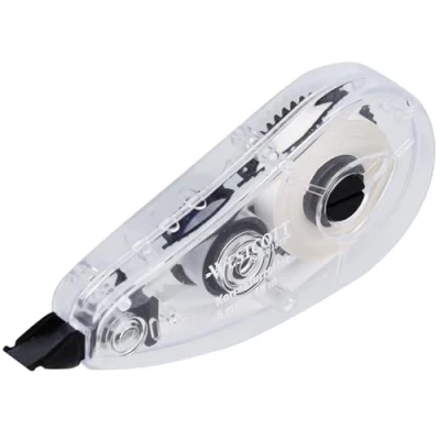Image de Westcott E 743918 00 Rouleau correcteur souris avec couche correctrice blanche 10 m x 5 mm Précis, très couvrant et inscriptible immédiatement
