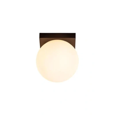Image de Lucide Tassa plafonnier 13,5 x 13,4 cm 12W dim to warm LED incl noir et opale