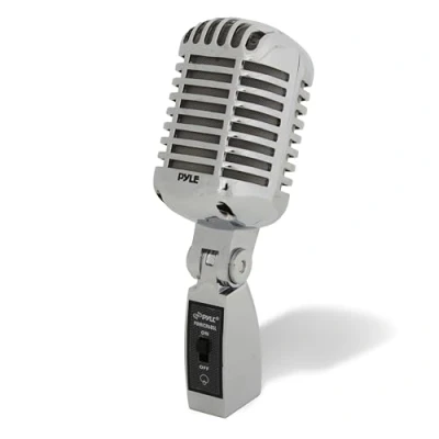 Image de Pyle PDMICR68SL microphone de scène/direct Avec fil Argent Microphones (Microphone scène/direct, 51 dB, 50 15000 Hz, Cardioïde, fil, 6,35 mm (1/4&quot;))