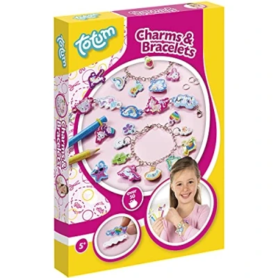 Image de TM Essentials Kit de création bijoux breloques et Bracelets à en 3D Motifs colorés 021150