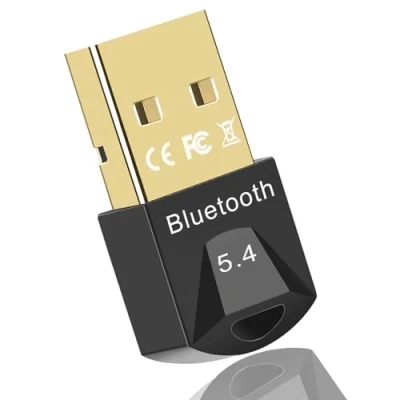 Image de Dongle Bluetooth 5.4, Adaptateur Cle pour PC (EDR &amp; BLE) Supporte Casque, Souris, Manette, Clavier, Imprimantes, PC, Smartphone, Tablette avec Windows 11/10/8.1/7 (Black 5.42)
