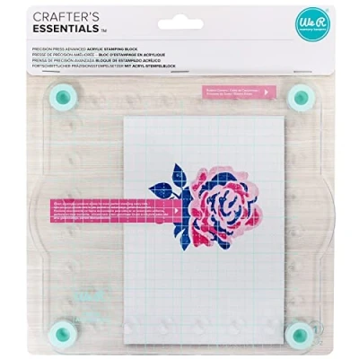 Image de We R Memory Keepers Precision Press Advanced Alignment Block, Bleu, 100 unités, Acrylique, Azure